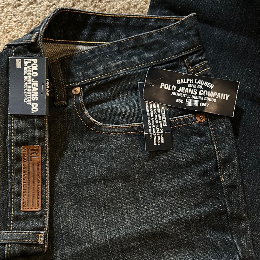 Ralph Lauren Blue Jeans Premium Denim Classic Style